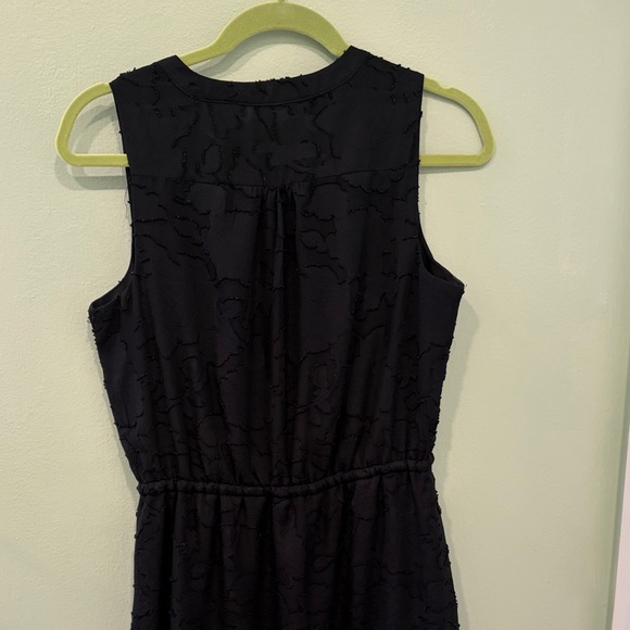 Mossimo Supply Co. Black Sleeveless V-Neck Drawstring Waist Dress - Picture 4 of 6